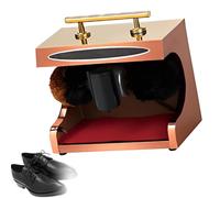 OzcNykt Macchina Lucidatrice Automatica per Scarpe, Macchina Lucidatrice per Scarpe Commerciale, Facile da Pulire E Silenziosa, per Famiglie, Hotel, Banche Rosegold