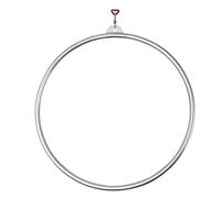 OzcNykt Set di Cerchi Aerei Lyra Hoop con Hardware di Fissaggio Cerchio Singolo in Acciaio Inossidabile Circus Hoop Ottimo per Studio di Danza, Fitness Aereo 85CM