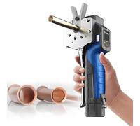 OzcNykt Utensile Elettrico per La Svasatura di Tubi in Rame, Espansore per Tubi Senza Fili con Illuminazione Ausiliaria, Morsetti per Tubi da 1/4-3/4",per Svasare Tubi da 3/8" Fiveclamps/twobatteries