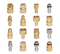 OZDTLP 1 pz. Idropulitrice ad Alta Pressione 1/4 Adattatore Raccordo a sgancio rapido Kit connettore in Ottone Accoppiatore Maschio Femmina for Lancia idropulitrice Bollitore in Schiuma(22)
