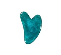 OZDTLP Gua Sha Board a Forma di Cuore in Resina Naturale Rosa Verde Giada Raschietto Spa massaggiatore for Il Collo Cura della Pelle Portatile Strumento di Bellezza e Salute(Blue-C)
