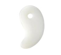 OZDTLP Gua Sha Board a Forma di Cuore in Resina Naturale Rosa Verde Giada Raschietto Spa massaggiatore for Il Collo Cura della Pelle Portatile Strumento di Bellezza e Salute(White-B)