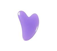 OZDTLP Gua Sha Board a Forma di Cuore in Resina Naturale Rosa Verde Giada Raschietto Spa massaggiatore for Il Collo Cura della Pelle Portatile Strumento di Bellezza e Salute(Purple-C)