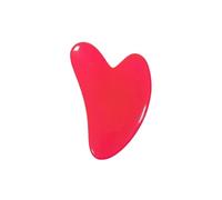 OZDTLP Gua Sha Board a Forma di Cuore in Resina Naturale Rosa Verde Giada Raschietto Spa massaggiatore for Il Collo Cura della Pelle Portatile Strumento di Bellezza e Salute(Bright Red-C)