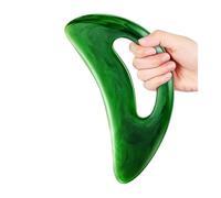 OZDTLP Set di Strumenti for Massaggio Guasha for Il Corpo, Grande tavola Gua Sha, Strumenti for Massaggio raschiante Muscolare, Strumenti for agopuntura for Spa anticellulite(Green Moon Shape)