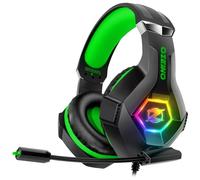 Ozeino Cuffie da gioco, effetti sonori 3D, microfono educativo al rumore, cuffie da gioco per PS4, PS5, Xbox One, PC, Switch