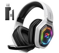 Ozeino OW810 - Cuffie da gioco, interfaccia Type-C e USB, 2,4 GHz, con cuffie Bluetooth, cuffie con microfono, cancellazione del rumore, per PC/PS4/PS5/Mac, durata della batteria 20H+