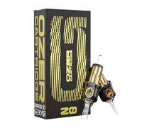 OZER Cartucce per tatuaggi - #1205RM (0,30 mm) 20 aghi monouso per tatuaggi con cartucce di sicurezza a membrana per tatuaggio rotondo Liner
