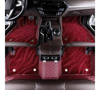 OZFRVXUG Auto Tappetini per Nissan Juke F16 2019-2022 (LHD), Copertura Completa Tappetini Abitacolo Pelle PU Car Impermeabile Moquette Protezione Accessori,D/Wine Red