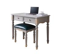 OZGSWJ Home Tavolo largo con angoli arrotondati Scrivania in legno massello Moderna Struttura stabile Maniglie di qualità Scrivania multi-cassetti Mobili per ufficio in legno di qualità
