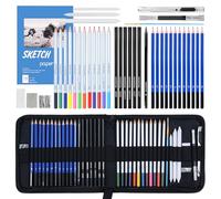 Oziral Kit a Matita per Schizzi di Pittura di 42 Pezzi, con Matita, Penna, Coltello a Rullo e Altri Strumenti di Pittura, Set matite da Disegno Adatto per artisti, Principianti, Bambini e Studenti.