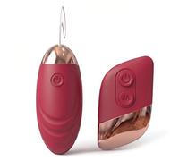 Oziral Ovetto Vibrante con Telecomando Vibratore per Donna e Coppie - 12 Modalità Vibratore Clitoride e Punto G Toys Sessuali per Donna Oviettivo Vibrante Donna Sex Toy con Comando a Distanza Rosso