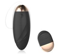 Oziral Uovo Vibrante Portatile Telecomandato con 10 Modalità di Vibrazione per Punto G e Clitoride. vibratoriper donne con telecomando. Sex Toy per Coppie e Donne. Vibratore Ricaricabile. Nero