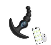 Oziral Vibratore Anale a 5 Perle con APP e Telecomando Plug Anale per Uomo Prostatite Stimolazione Sex Toy per Donne e Coppie 9 Modalità Ricaricabile Impermeabile Confezione Discreta