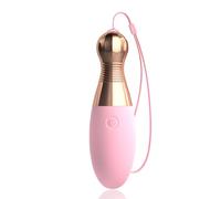 Oziral Vibratore con telecomando, stimolazione del punto G e del clitoride, 10 modalità di vibrazione, sex toy Per coppie e donne, uovo vibrante ricaricabile, stile palla da bowling, rosa