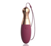 Oziral Vibratore con telecomando, stimolazione del punto G e del clitoride, 10 modalità di vibrazione, sex toy per coppie e donne, uovo vibrante ricaricabile, stile palla da bowling, viola