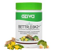 OZiva Bettr.D3K2+ per la salute e l'immunità delle ossa 60 capsule scadenza m...