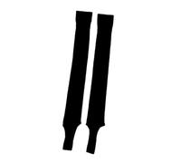 OZLCUA 2 paia di ginocchiere spesse semplici lunghe calze stile balletto a metà polpaccio protezione solare piedi primavera(Black)