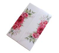 OZLCUA 50 pezzi di carta for invito a nozze in pergamena, involucro semitrasparente for la decorazione di una festa dolce(Color-23)