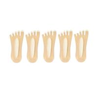 OZLCUA Calzini da barca invisibili donna, a cinque dita, sottili for l'estate, antiscivolo in silicone, yoga(Khaki)