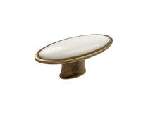 OZLCUA Maniglia Per Porta In Stile Retrò 1pc Antique Ceramic Handles For Furniture Drawer Knobs Cabinet Door Handle Round Single Hole Kitchen(A1-0)