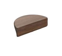 OZLCUA Maniglie In Legno 2pcs Wood Door Handle Semicircle Wooden Cabinet Handles Drawer Knobs Wardrobes Handle Hardware Closet Handle Knobs(80mm Hole Distance32mm-B)