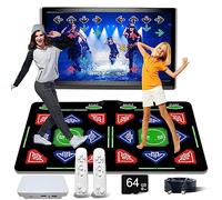 OZLET Tappetino da ballo HDMI, 64 GB, 1000 giochi, 81 video MTV, 885 canzoni. Combinato danza, yoga, aerobica, corsa, sport e giochi di pensiero per bambini. Materiale flanella, adatto per l'uso