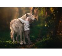 OZLHSP il gioco della vita adulti puzzle 1500 pezzi Lupi Animali 87x57cm