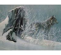 OZLHSP puzzle difficili 500 pezzi Lupo Animale 52x38cm