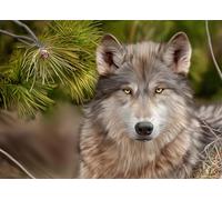 OZLHSP puzzle strani puzzle 500 pezzi Lupi Animali 52x38cm