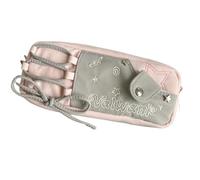 OZLMBERN Bow Pencil Case Female Drawstring Student Stationery Bag Pencil Case Makeup Storage(B)