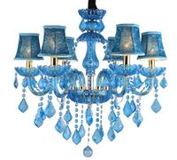 OZLMBERN Lampada a Sospensione Blu Lampada da caffetteria Lampada a Sospensione Decorazione Ktv Lampada a Sospensione Colorata in Cristallo Lampada d'Arte Creativa