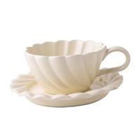 OZLMBERN Palace Relief Style Afternoon Tea Ceramic Coffee Cup Plate Black Tea Coffee Milk Cup Breakfast Set