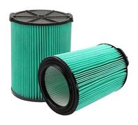 OZLZHJ Filtro di ricambio for aspirapolvere pieghettato a 5 strati VF6000 compatibile con aspirapolvere Ridgid Shop Vac da 5-20 galloni for umido/secco (2 confezioni)