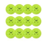OZO Pickleball - Set di 12 Palline Outdoor, 40 Fori, Stampaggio Rotazionale - Approvate USAPA