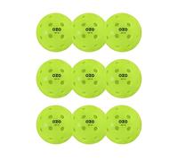 OZO Pickleball - Set di 9 Palline Outdoor, 40 Fori, Stampaggio Rotazionale - Approvate USAPA