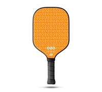 OZO Pickleball - Spark Energia Ritmo - Racchetta per Principianti, Potenza - Superficie in Fibra di Carbonio - Approvata USAPA (Arancione)