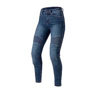 OZONE MOTO Agness II Lady Jeans da Moto Donna | Fodera in Fibra Aramidica | Protezioni per Le Ginocchia di Livello 2 | Tasche per Protezioni Anca e Coccige | Slim Fit