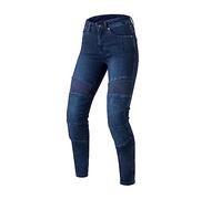 OZONE MOTO Agness II Lady Jeans da Moto Donna | Fodera in Fibra Aramidica | Protezioni per Le Ginocchia di Livello 2 | Tasche per Protezioni Anca e Coccige | Slim Fit