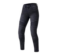 OZONE MOTO Agness II Lady Jeans da Moto Donna | Fodera in Fibra Aramidica | Protezioni per Le Ginocchia di Livello 2 | Tasche per Protezioni Anca e Coccige | Slim Fit
