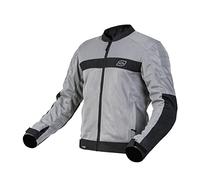 Giacca da moto Ozone Dart argento-nero M