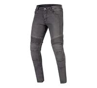 OZONE MOTO Rusty Jeans da Moto Uomo | Fodera in Fibra Aramidica | Protezioni per Ginocchia Livello 2 | Tasche per Protezioni Anca e Coccige | Tapered Fit