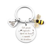 OZOSHINE Regali Maestre Fine Anno Idea Regalo Maestra Portachiavi Regalo per Insegnante Regalo Maestre Fine Elementari Regalo Professoressa Portachiave Regalo Maestro Maschio Grazie Maestra Regali