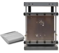 OZPPM Macchina per Sérigrafia della Pasta da Saldare, Macchina Manuale per Sérigrafia con Rete D’Acciaio per PCB, Larghezza 80mm, per Prototipaggio Preciso di PCB, Staffa A Due Lati(150 * 150mm)