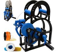 OZPPM Riavvolgitore for Bobina di Filamento 3D, Manuale Compatibile con Bobina Universale da 20 Cm da 1 kg, Avvolgimento Pulito E Senza Grovigli for Gli Appassionati di Filo di Saldatura(Blue)