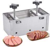 OZPPM Strumento di Pressa per Carne, Stampo in Acciaio Inossidabile per Prosciutto, Pressurizzazione A Due Viti, Rettangolare, per Carne di Pranzo/Riempimento/Burger, Strumento da Cucina(2KG)