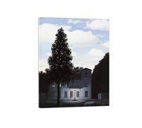 OZPWBVY Surrealismo Quadri Moderni Soggiorno-Quadro Stampa su Tela-L'impero delle luci-Dipinto Art Immagini Murale Pronto da Appendere 30x40cm12x16in Tela Avvolta