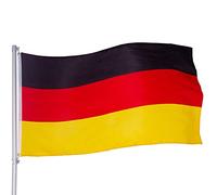 OZSENFLINT Bandiera della Germania, 90 x 150 cm, bandiera tedesca con occhielli in ottone