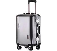 OZSSLJJ Bagagli USB Ricarica Composito Resistenza all'usura e Graffi Valigie con Ruote Bagagli Carry On, B, 22 in
