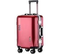 OZSSLJJ Bagagli USB Ricarica Composito Resistenza all'usura e Graffi Valigie con Ruote Bagagli Carry On, C, 24 in